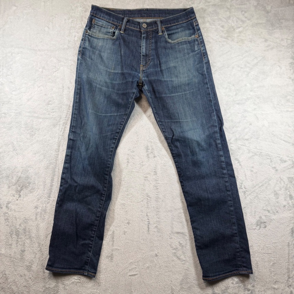 Levis 504 Regular Straight Fit Jeans Mens 31x32 Blue Denim Bought In London